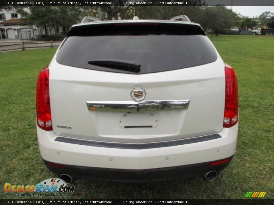 2011 Cadillac SRX FWD Platinum Ice Tricoat / Shale/Brownstone Photo #9