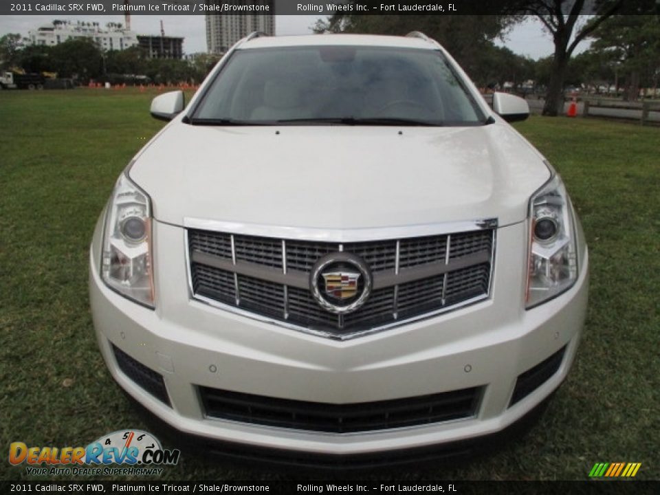 2011 Cadillac SRX FWD Platinum Ice Tricoat / Shale/Brownstone Photo #18