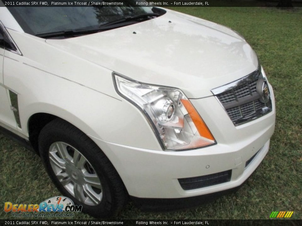 2011 Cadillac SRX FWD Platinum Ice Tricoat / Shale/Brownstone Photo #20