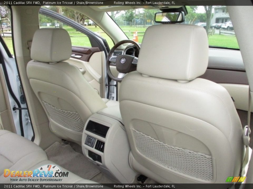 2011 Cadillac SRX FWD Platinum Ice Tricoat / Shale/Brownstone Photo #28