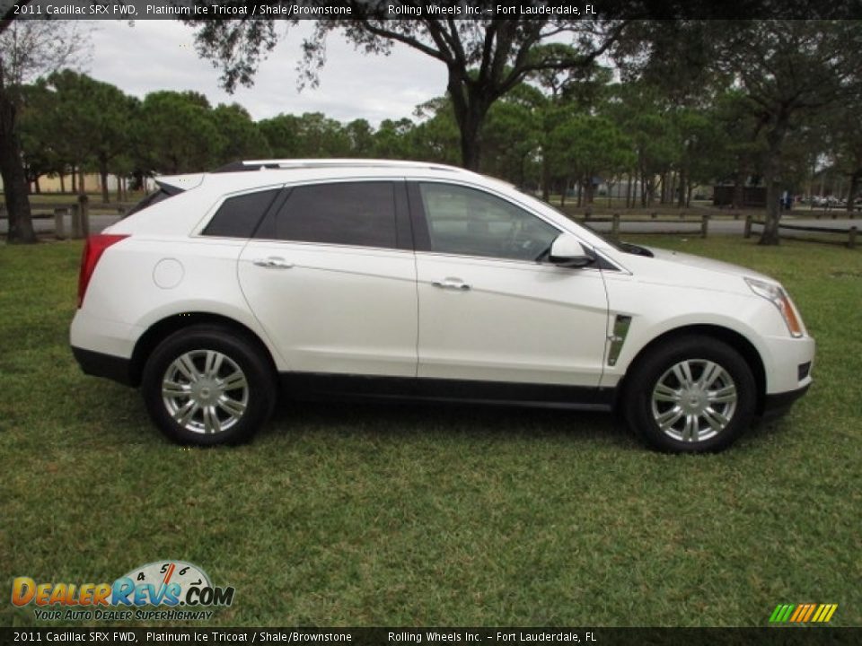 2011 Cadillac SRX FWD Platinum Ice Tricoat / Shale/Brownstone Photo #31