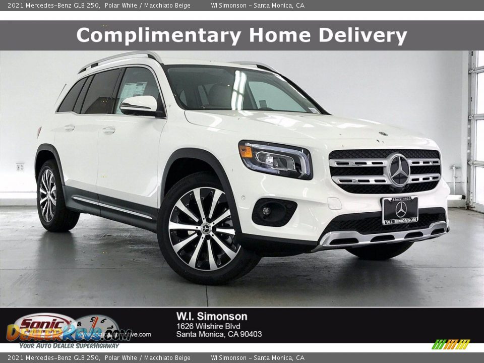 2021 Mercedes-Benz GLB 250 Polar White / Macchiato Beige Photo #1