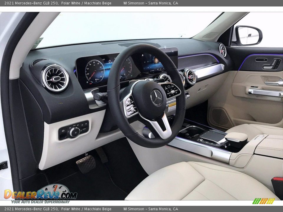 2021 Mercedes-Benz GLB 250 Polar White / Macchiato Beige Photo #4