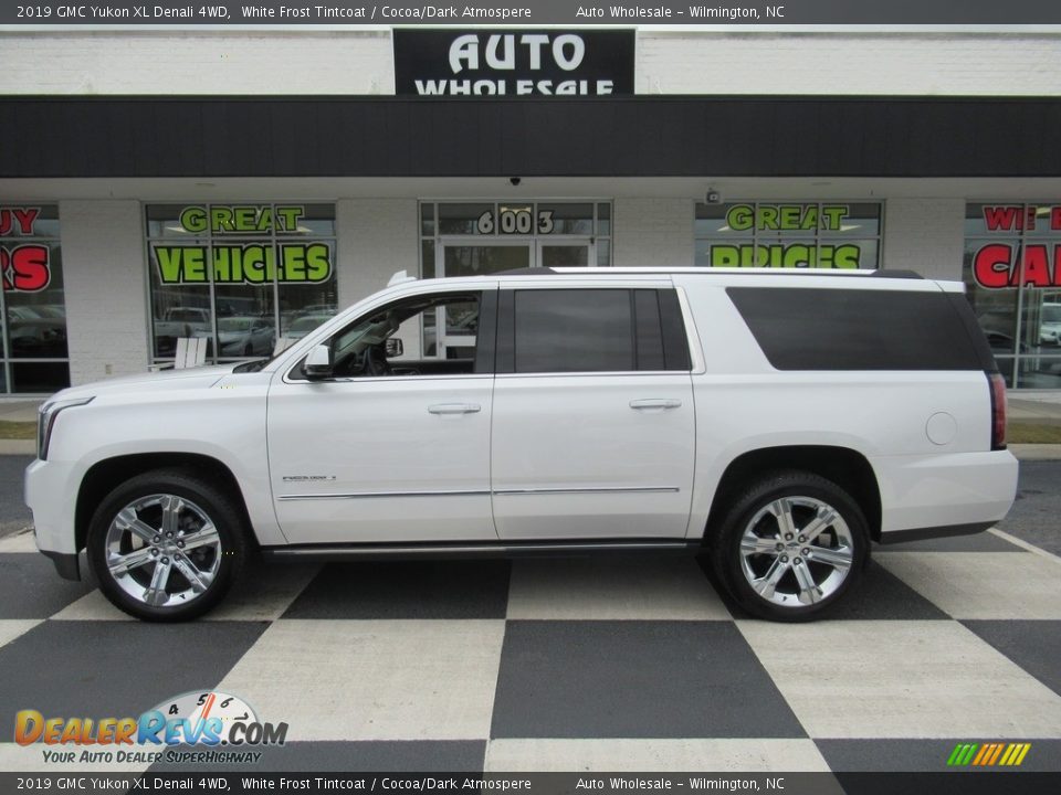 2019 GMC Yukon XL Denali 4WD White Frost Tintcoat / Cocoa/Dark Atmospere Photo #1