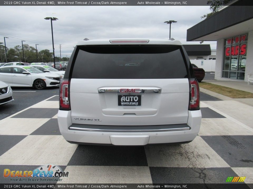 2019 GMC Yukon XL Denali 4WD White Frost Tintcoat / Cocoa/Dark Atmospere Photo #4