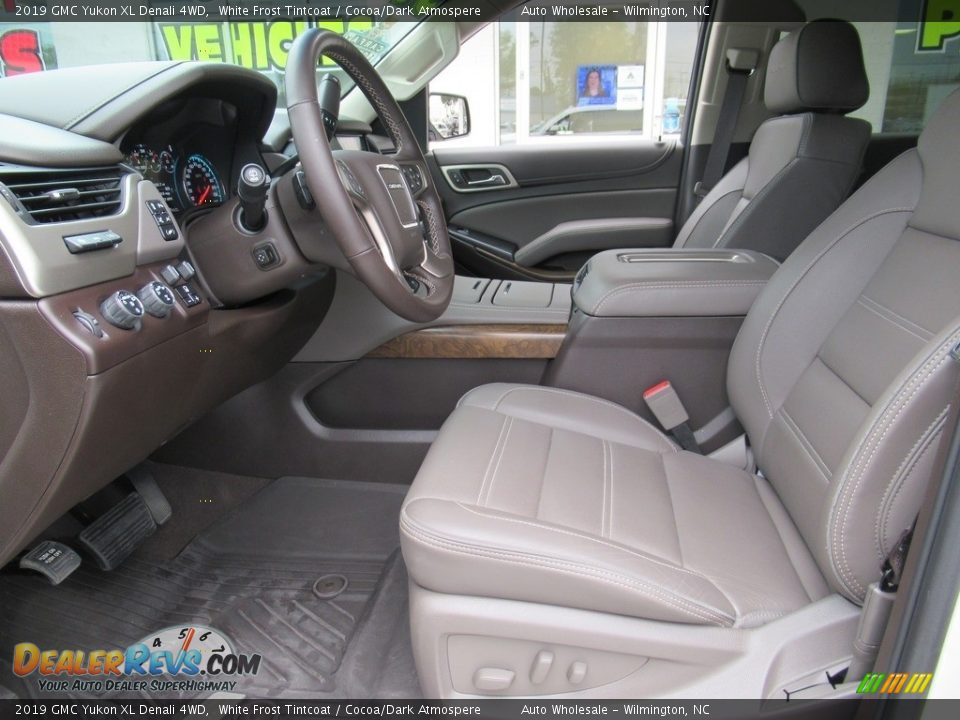 2019 GMC Yukon XL Denali 4WD White Frost Tintcoat / Cocoa/Dark Atmospere Photo #10