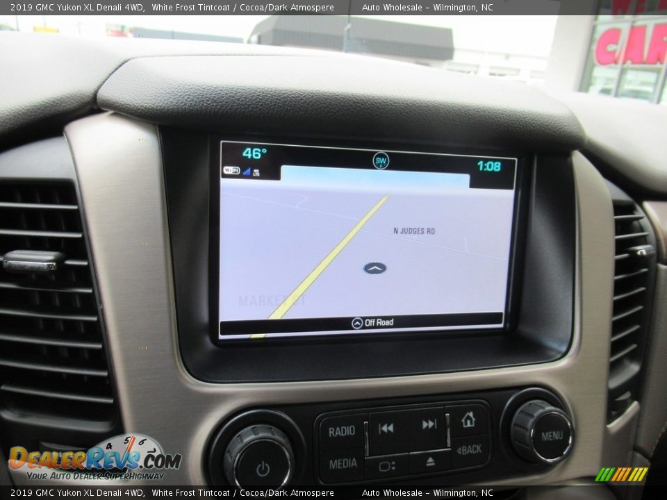2019 GMC Yukon XL Denali 4WD White Frost Tintcoat / Cocoa/Dark Atmospere Photo #17