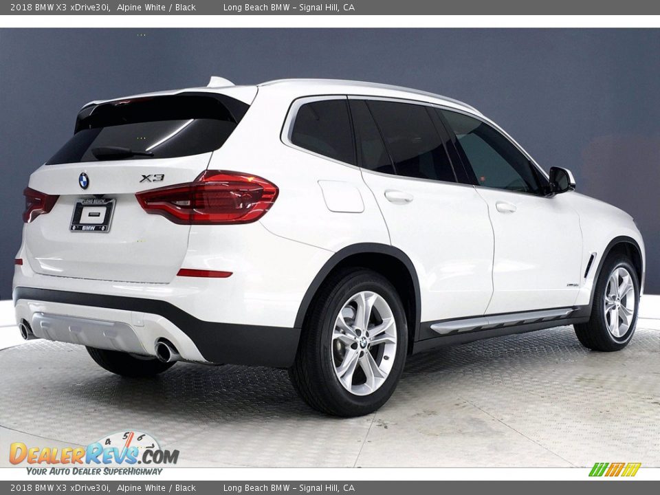 2018 BMW X3 xDrive30i Alpine White / Black Photo #13