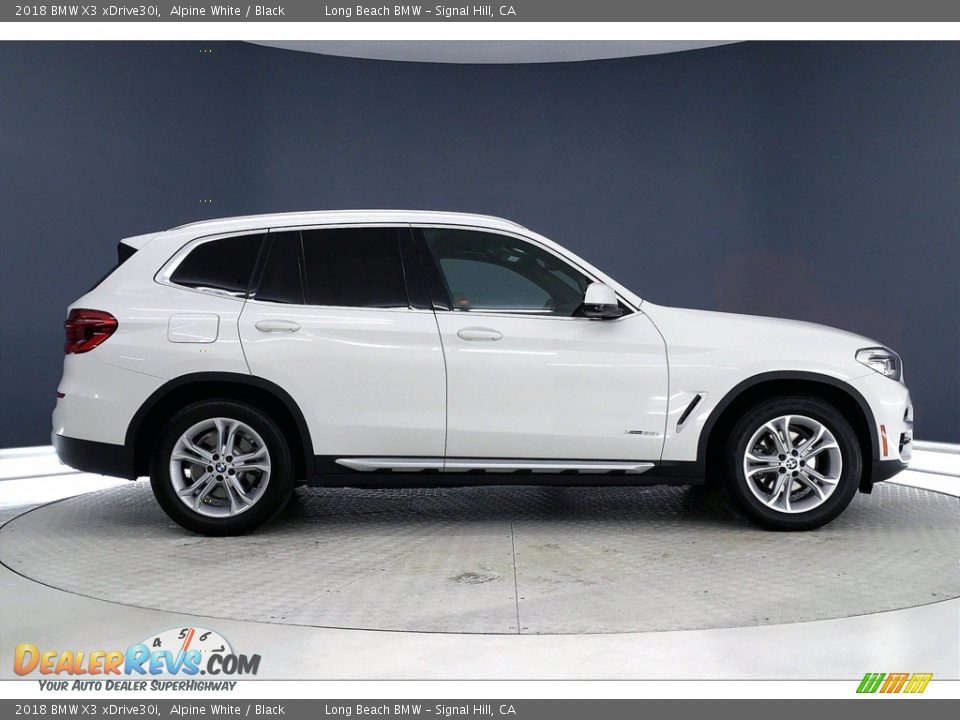 2018 BMW X3 xDrive30i Alpine White / Black Photo #14