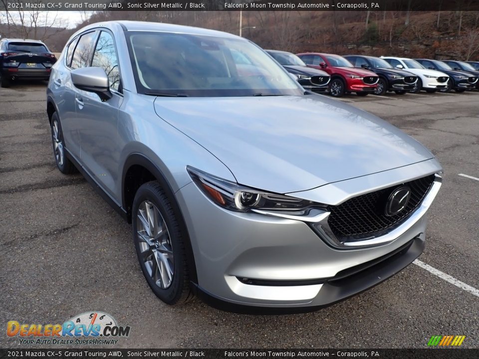 2021 Mazda CX-5 Grand Touring AWD Sonic Silver Metallic / Black Photo #3