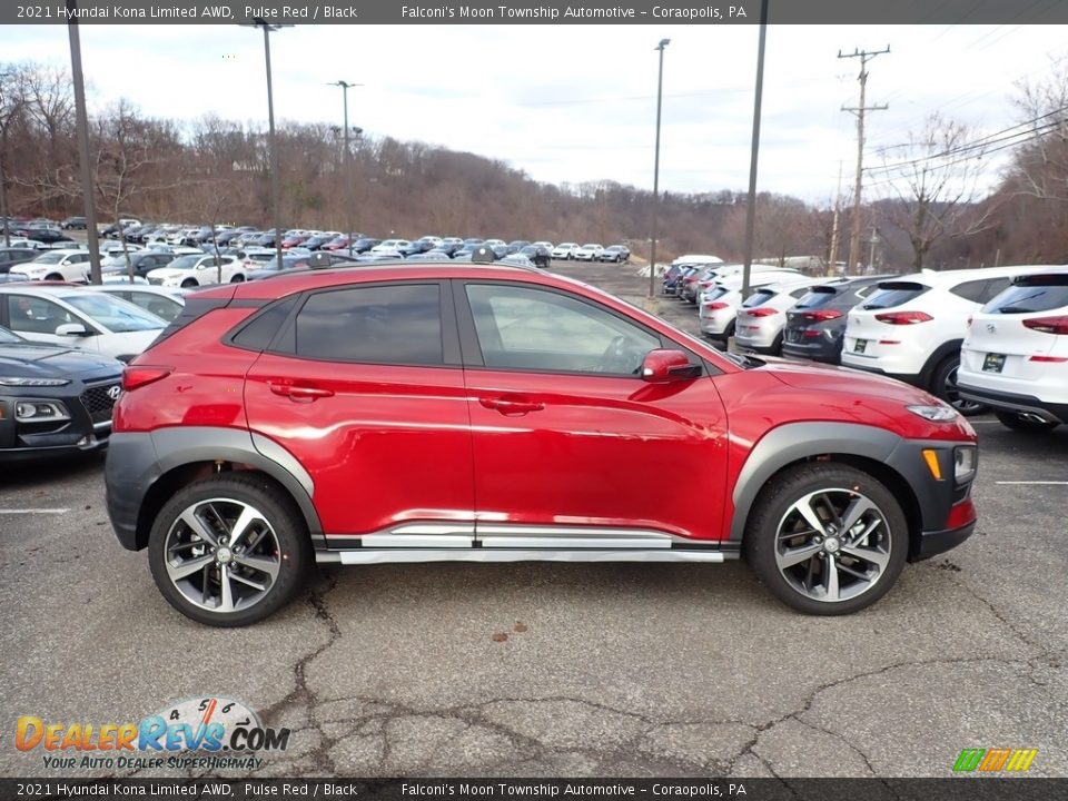 Pulse Red 2021 Hyundai Kona Limited AWD Photo #1