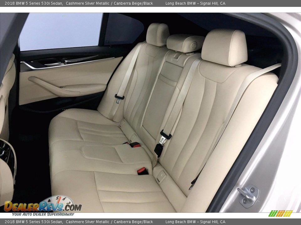 Rear Seat of 2018 BMW 5 Series 530i Sedan Photo #30