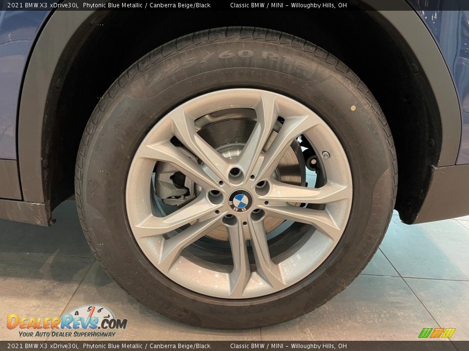 2021 BMW X3 xDrive30i Phytonic Blue Metallic / Canberra Beige/Black Photo #5