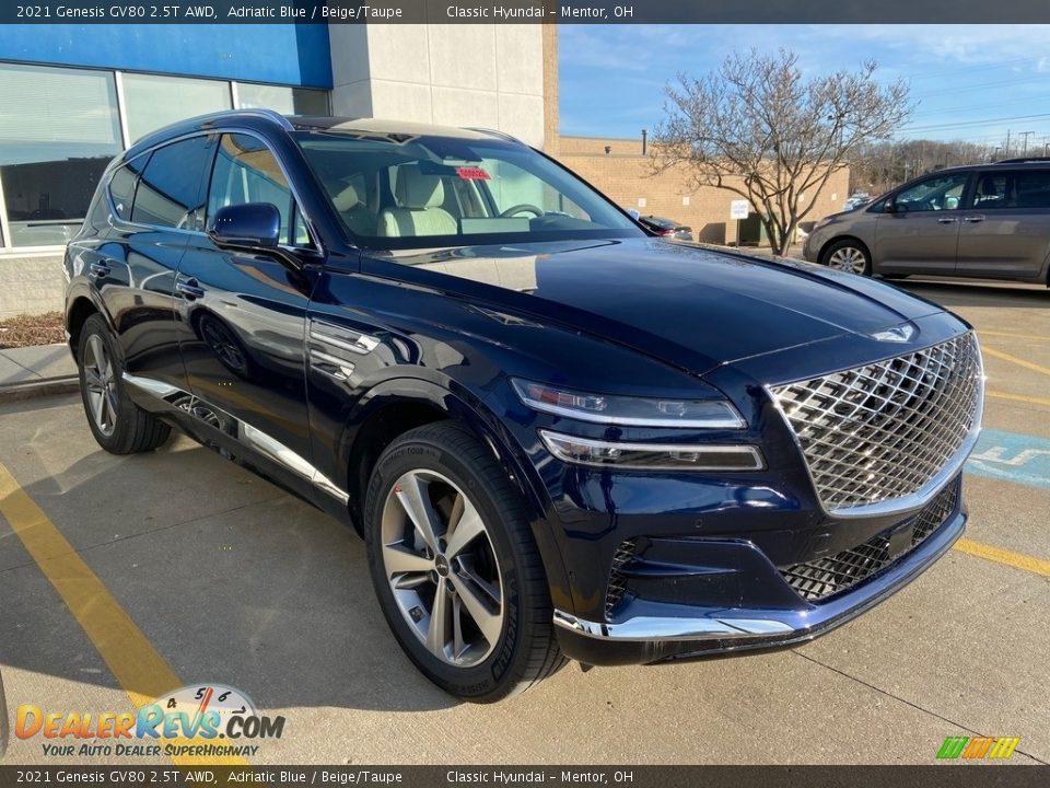 Front 3/4 View of 2021 Genesis GV80 2.5T AWD Photo #1