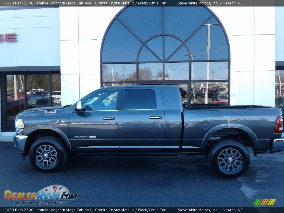 2020 Ram 2500 Laramie Longhorn Mega Cab 4x4 Granite Crystal Metallic / Black/Cattle Tan Photo #2