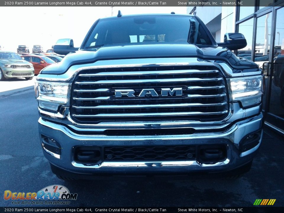 2020 Ram 2500 Laramie Longhorn Mega Cab 4x4 Granite Crystal Metallic / Black/Cattle Tan Photo #3