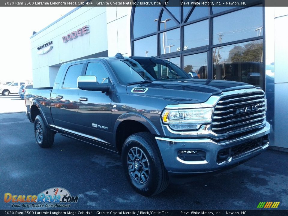 2020 Ram 2500 Laramie Longhorn Mega Cab 4x4 Granite Crystal Metallic / Black/Cattle Tan Photo #4