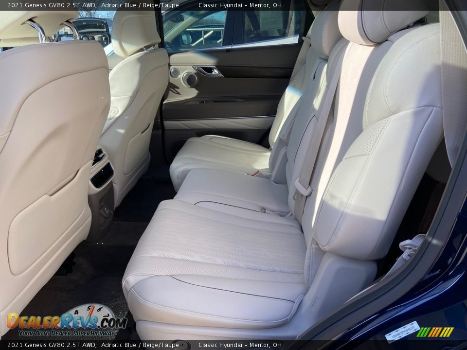 Rear Seat of 2021 Genesis GV80 2.5T AWD Photo #5