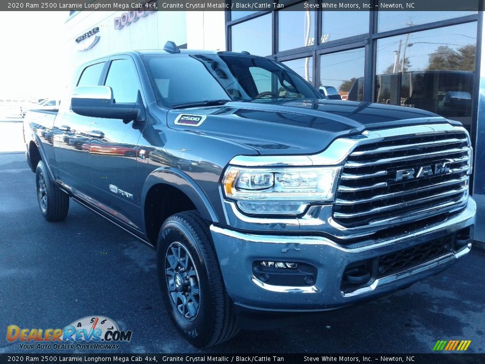 2020 Ram 2500 Laramie Longhorn Mega Cab 4x4 Granite Crystal Metallic / Black/Cattle Tan Photo #5