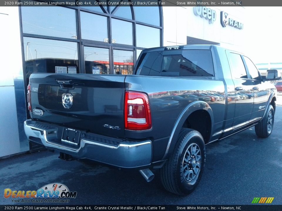 2020 Ram 2500 Laramie Longhorn Mega Cab 4x4 Granite Crystal Metallic / Black/Cattle Tan Photo #7