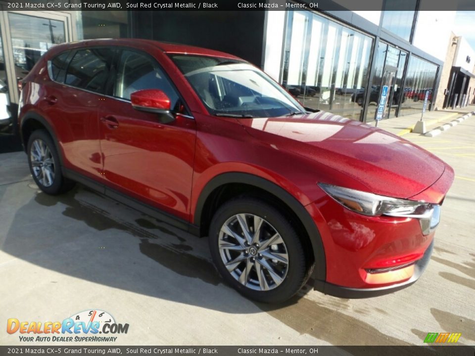 2021 Mazda CX-5 Grand Touring AWD Soul Red Crystal Metallic / Black Photo #3