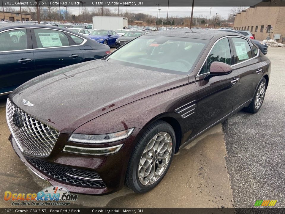 Front 3/4 View of 2021 Genesis G80 3.5T Photo #1