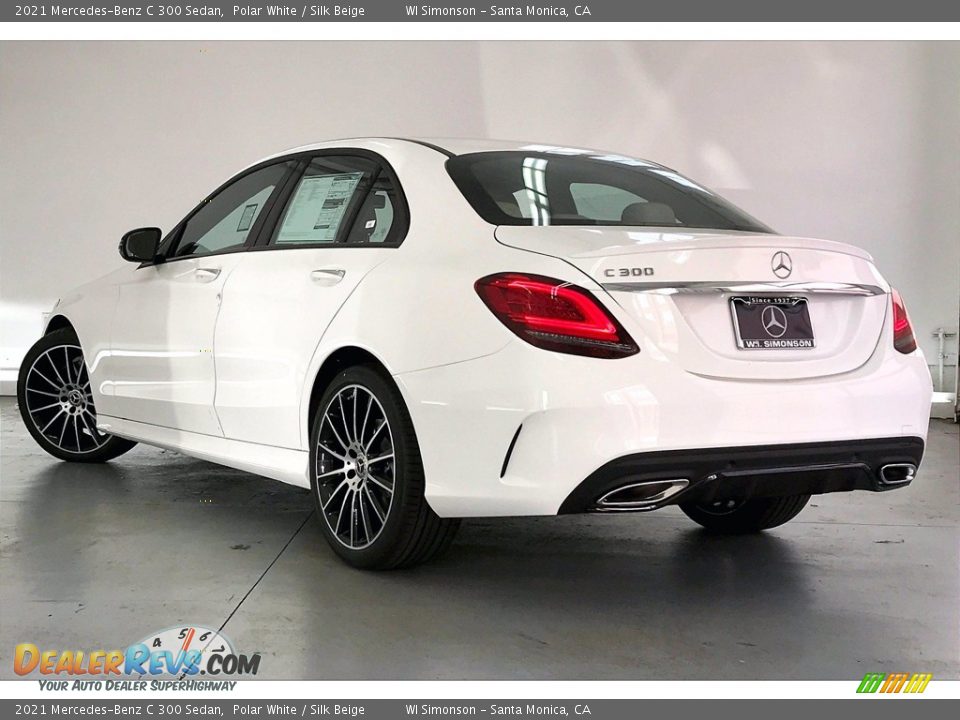 2021 Mercedes-Benz C 300 Sedan Polar White / Silk Beige Photo #2