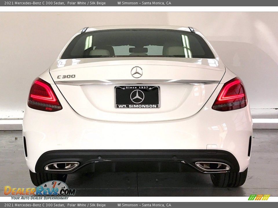 2021 Mercedes-Benz C 300 Sedan Polar White / Silk Beige Photo #3