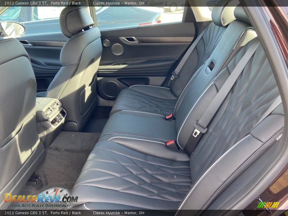 Rear Seat of 2021 Genesis G80 3.5T Photo #5