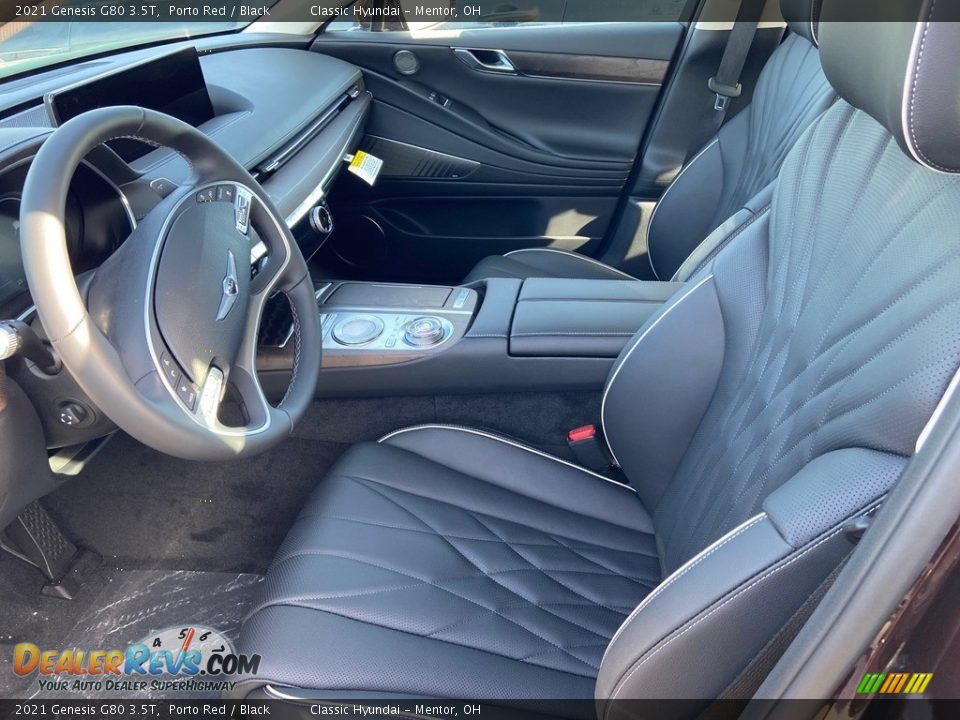 Front Seat of 2021 Genesis G80 3.5T Photo #6