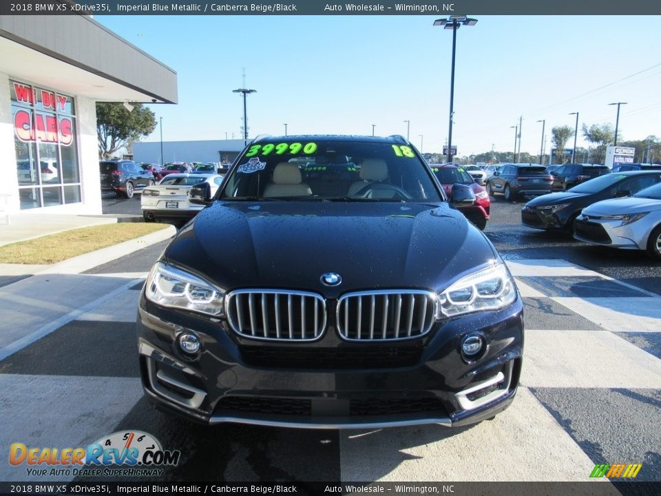 2018 BMW X5 xDrive35i Imperial Blue Metallic / Canberra Beige/Black Photo #2