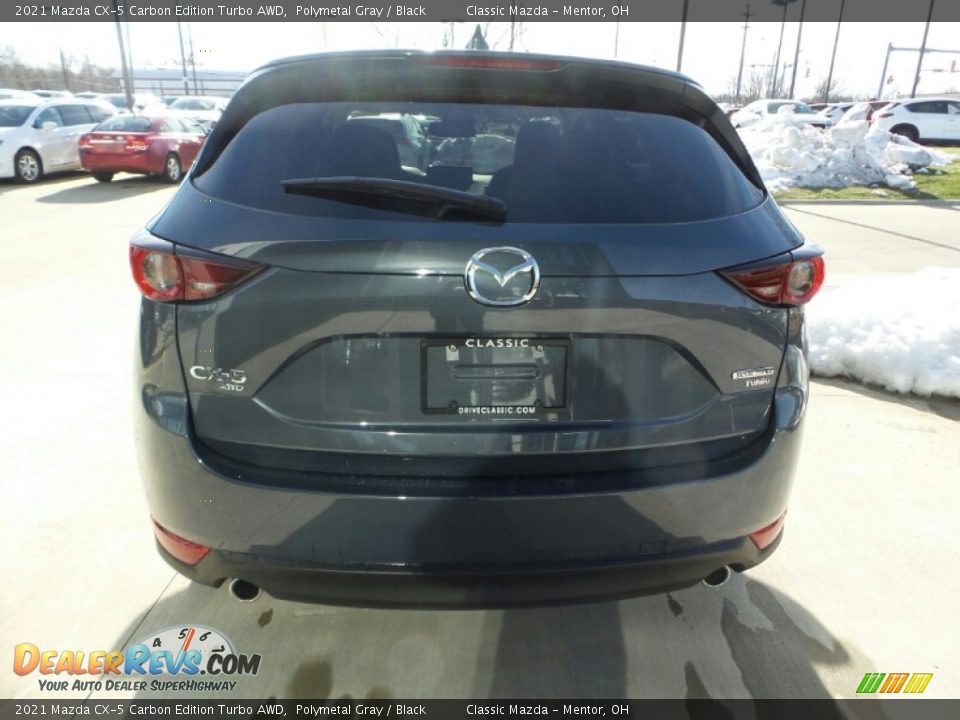 2021 Mazda CX-5 Carbon Edition Turbo AWD Polymetal Gray / Black Photo #4