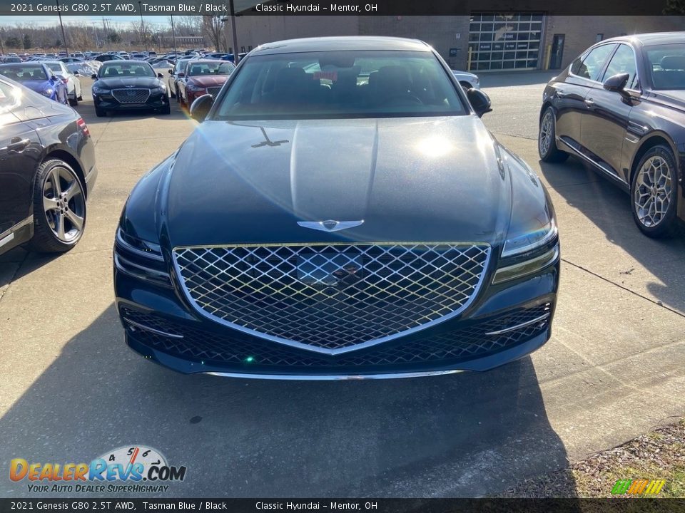 2021 Genesis G80 2.5T AWD Tasman Blue / Black Photo #4