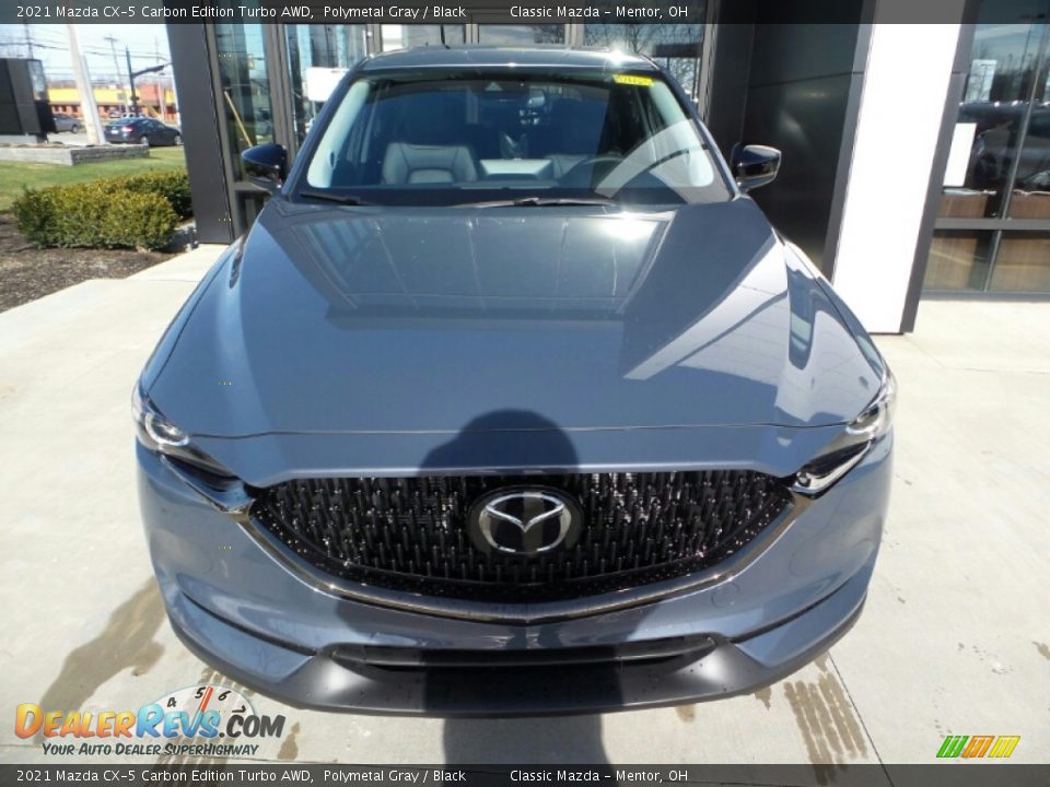 2021 Mazda CX-5 Carbon Edition Turbo AWD Polymetal Gray / Black Photo #6