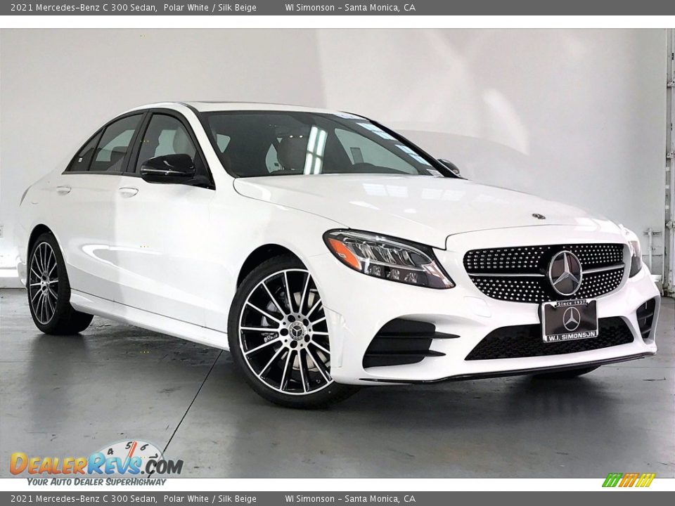 2021 Mercedes-Benz C 300 Sedan Polar White / Silk Beige Photo #12