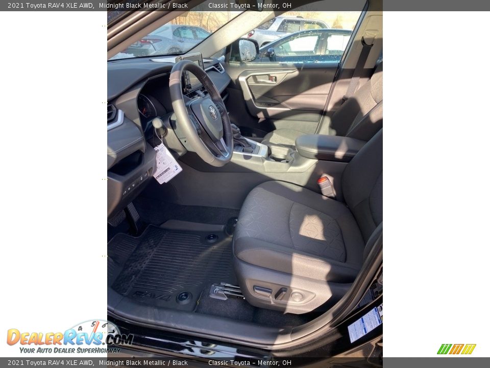 2021 Toyota RAV4 XLE AWD Midnight Black Metallic / Black Photo #2