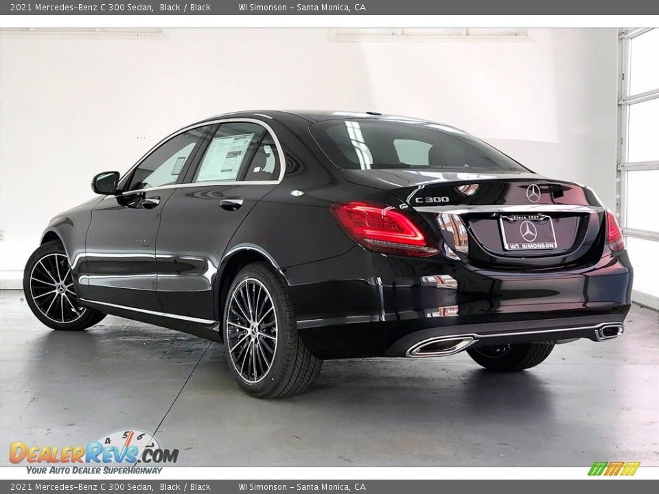 2021 Mercedes-Benz C 300 Sedan Black / Black Photo #2