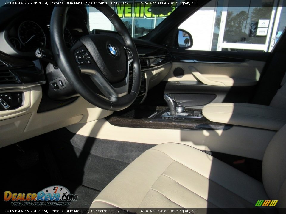 2018 BMW X5 xDrive35i Imperial Blue Metallic / Canberra Beige/Black Photo #9