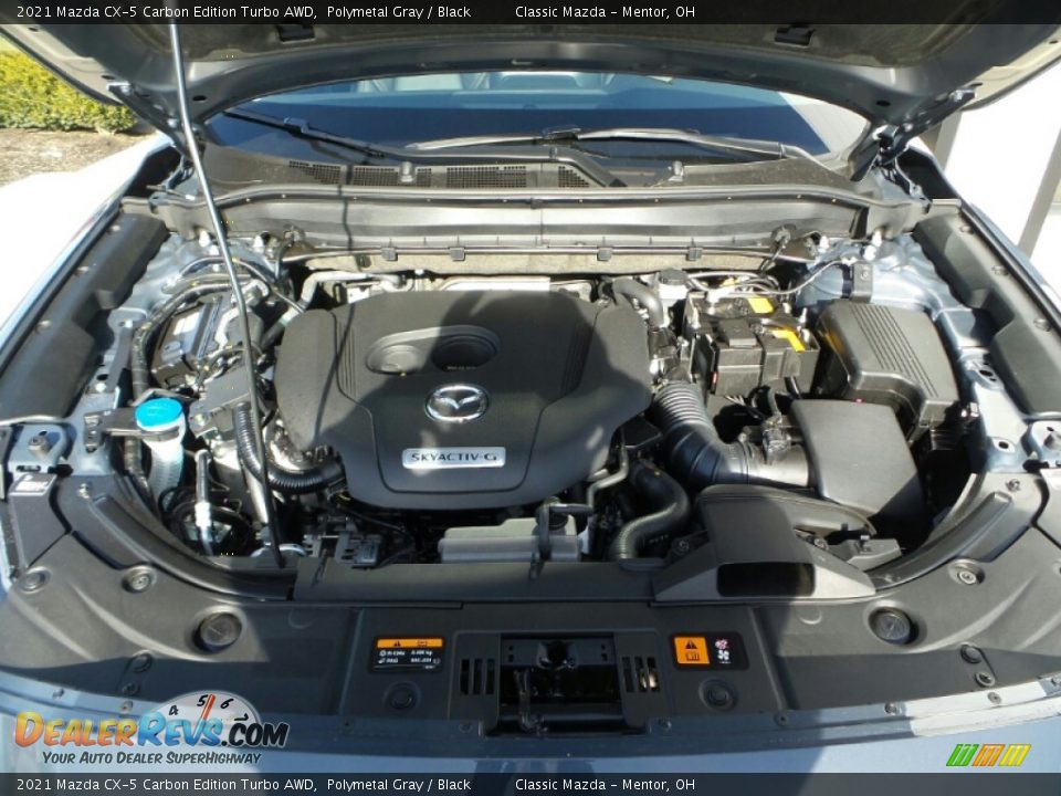 2021 Mazda CX-5 Carbon Edition Turbo AWD Polymetal Gray / Black Photo #10