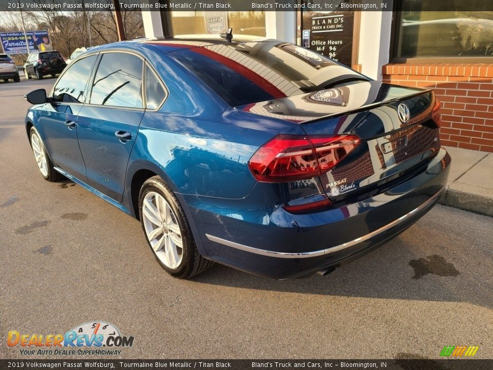 2019 Volkswagen Passat Wolfsburg Tourmaline Blue Metallic / Titan Black Photo #33