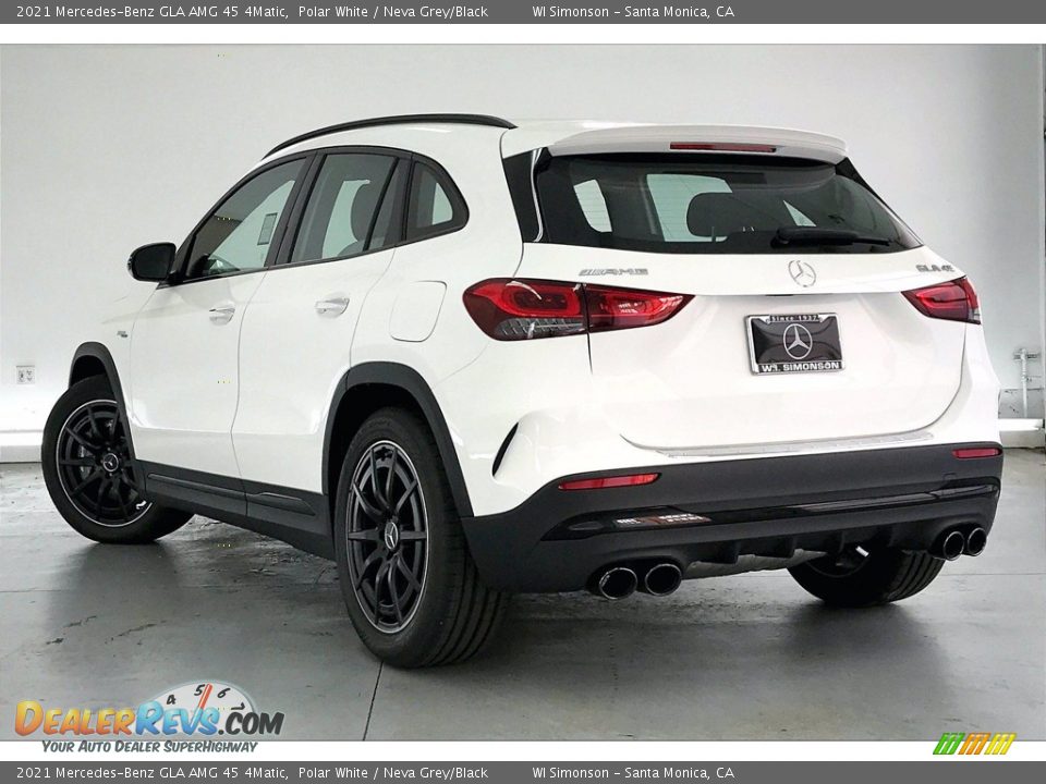 2021 Mercedes-Benz GLA AMG 45 4Matic Polar White / Neva Grey/Black Photo #2