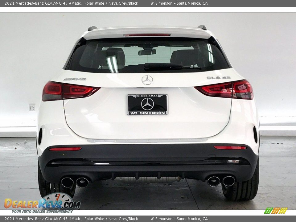2021 Mercedes-Benz GLA AMG 45 4Matic Polar White / Neva Grey/Black Photo #3