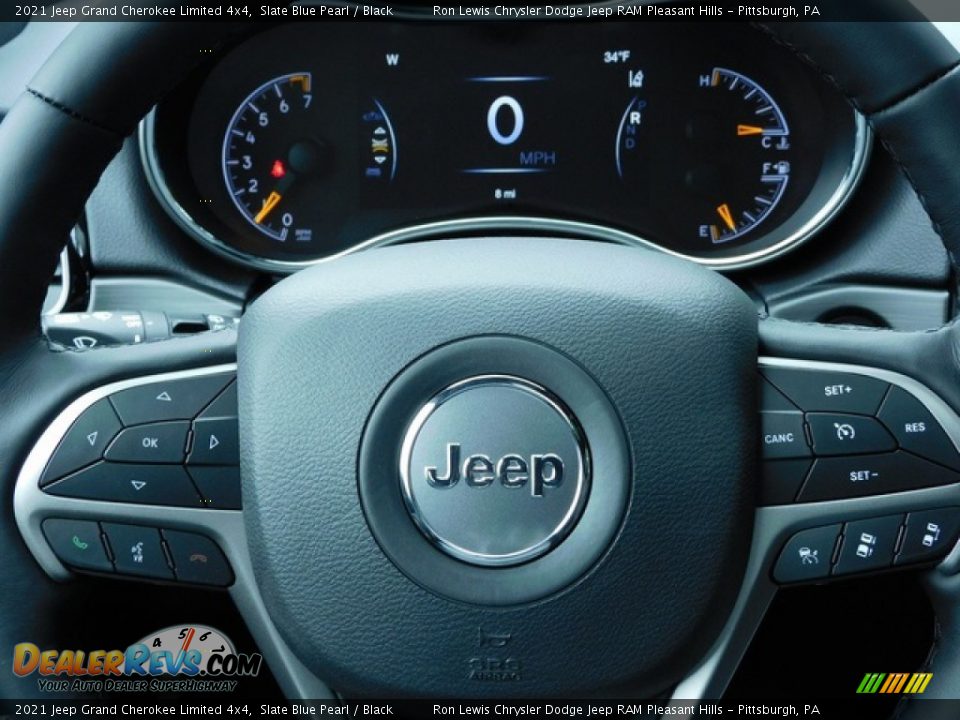 2021 Jeep Grand Cherokee Limited 4x4 Slate Blue Pearl / Black Photo #19