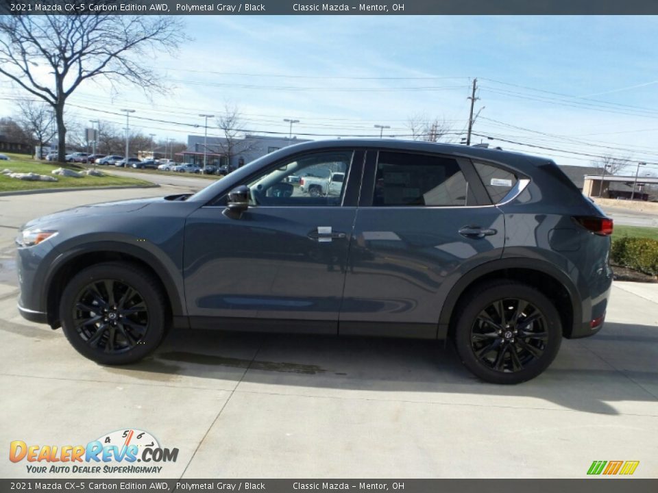 2021 Mazda CX-5 Carbon Edition AWD Polymetal Gray / Black Photo #3