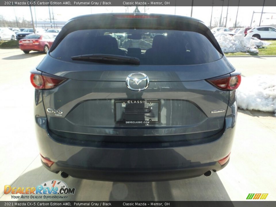 2021 Mazda CX-5 Carbon Edition AWD Polymetal Gray / Black Photo #4
