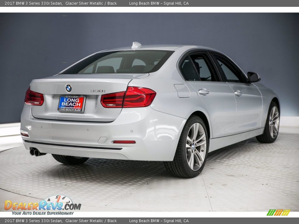 2017 BMW 3 Series 330i Sedan Glacier Silver Metallic / Black Photo #28