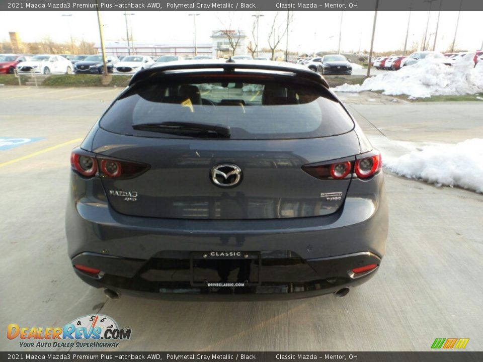 2021 Mazda Mazda3 Premium Plus Hatchback AWD Polymetal Gray Metallic / Black Photo #3