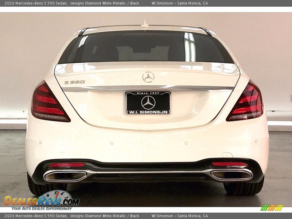 2020 Mercedes-Benz S 560 Sedan designo Diamond White Metallic / Black Photo #3