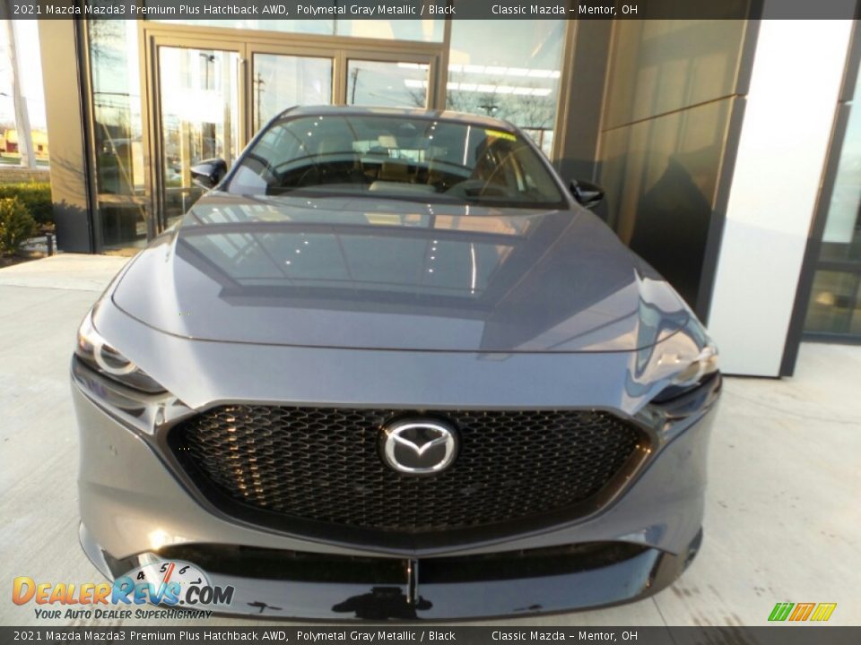 2021 Mazda Mazda3 Premium Plus Hatchback AWD Polymetal Gray Metallic / Black Photo #4