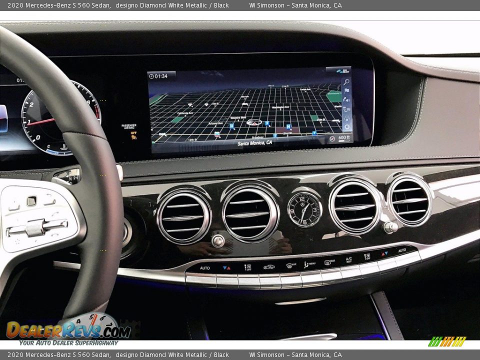 2020 Mercedes-Benz S 560 Sedan designo Diamond White Metallic / Black Photo #6